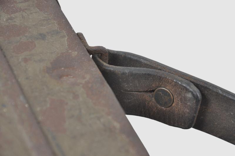 WW1 German MG08 Maxim Machine Gun Barrel Carrier With Shrapnel Hits