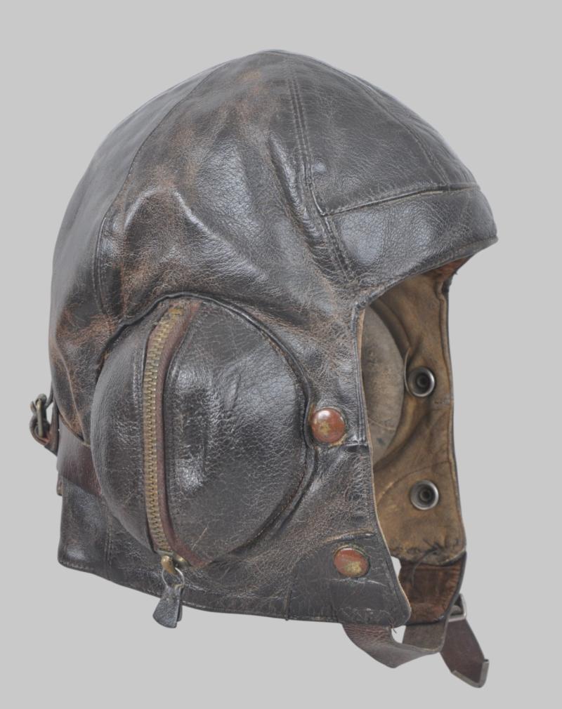 WW2 British 1939 Dated B Type Flying Helmet - Wearer KIA 26th March 1942 Holland