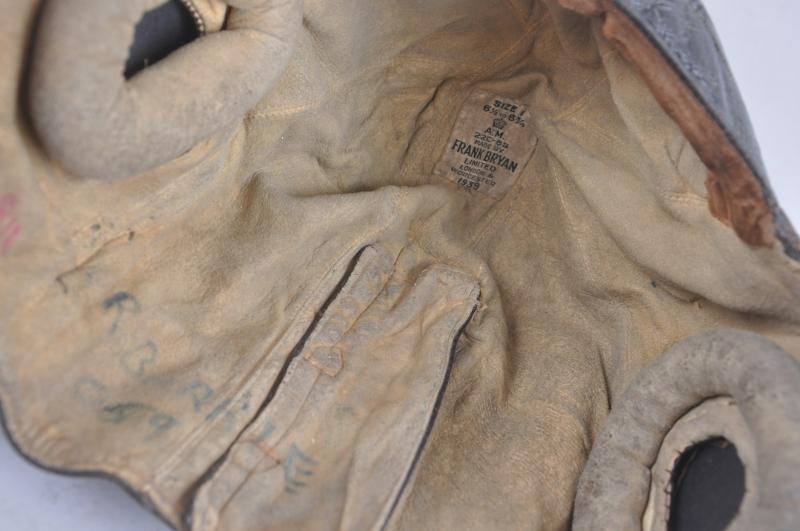 WW2 British 1939 Dated B Type Flying Helmet - Wearer KIA 26th March 1942 Holland