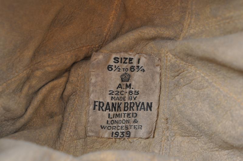 WW2 British 1939 Dated B Type Flying Helmet - Wearer KIA 26th March 1942 Holland