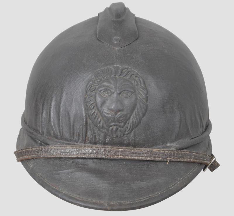 WW1 Belgian Officers Commercial Parade Adrian Helmet- Named 'LANNOY'