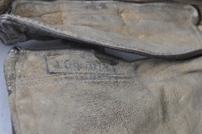 WW2 British RAF B Type Flying Helmet 1940 - With Cheek Protectors & Rubber Earcups