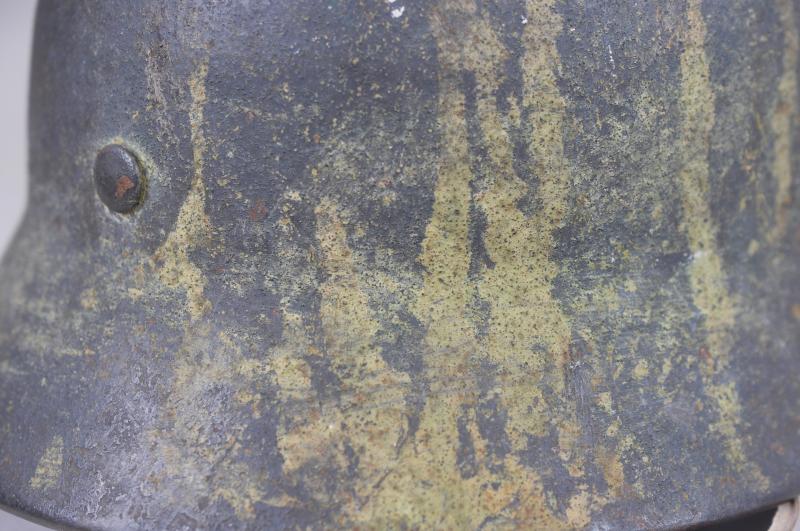 WW2 German M40 Luftwaffe 'Trickle' Camouflage Helmet