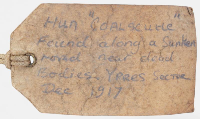 Published WW1 German M16 Steel Helmet With Capture Tag - Featured In Stahlhelm By Oliver Lock