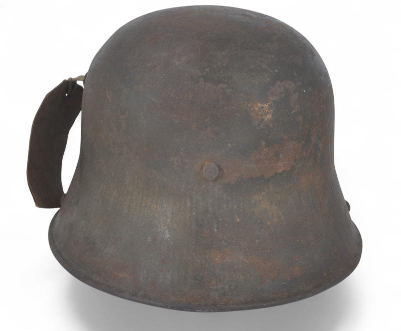 Published WW1 German M16 Steel Helmet With Capture Tag - Featured In Stahlhelm By Oliver Lock