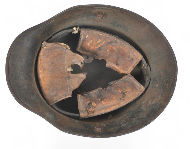 Published WW1 German M16 Steel Helmet With Capture Tag - Featured In Stahlhelm By Oliver Lock
