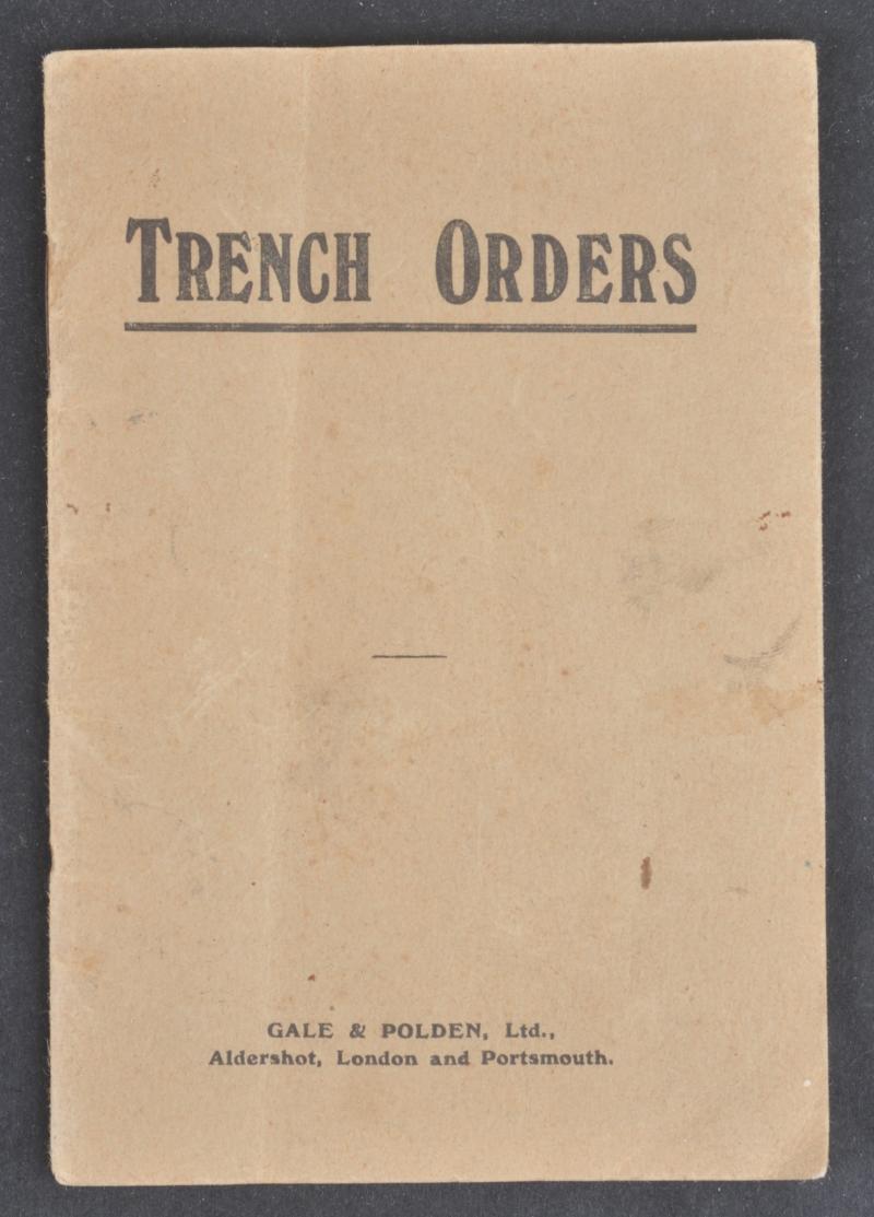 WW1 British ' Trench Orders' Manual By Gale & Polden