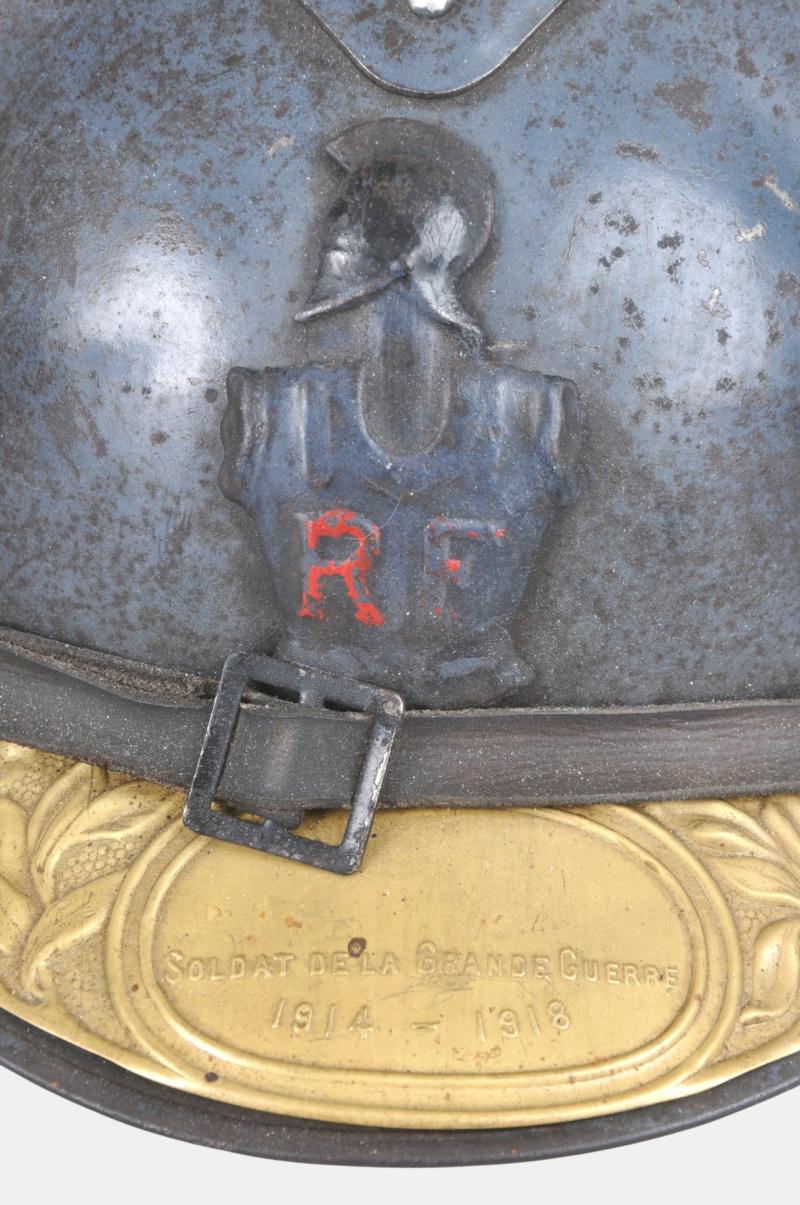 WW1 French Engineers Souvenir Adrian Helmet