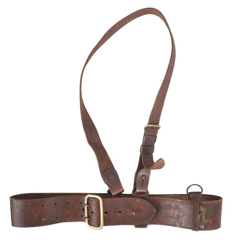 WW2 British Officers Sam Browne Belt & Shoulder Strap