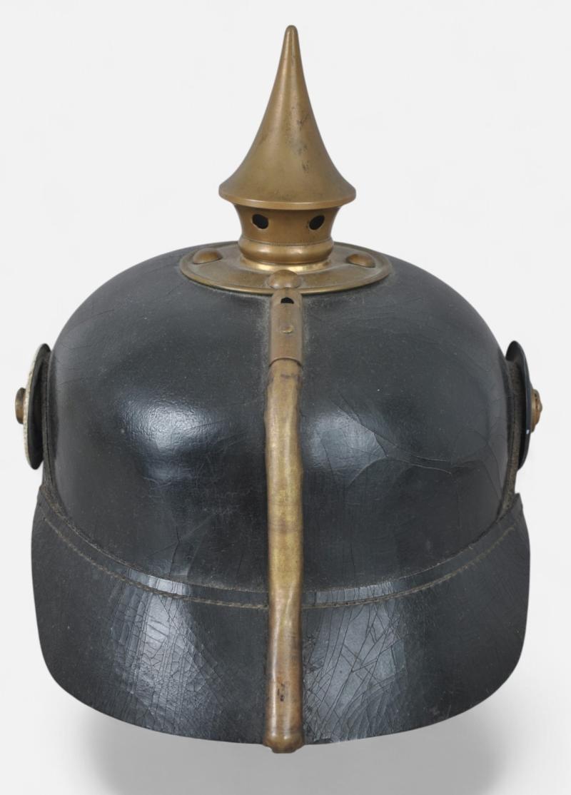 WW1 German NCOs Regimentally Marked Saxon Pickelhaube