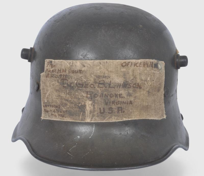 Published WW1 German Post Home Helmet Named to A Kanonier