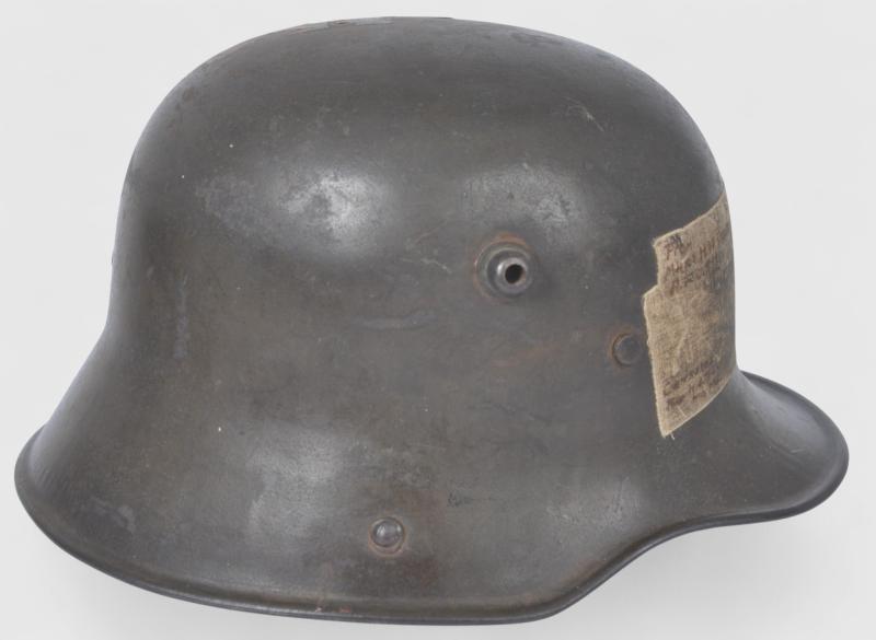 Published WW1 German Post Home Helmet Named to A Kanonier