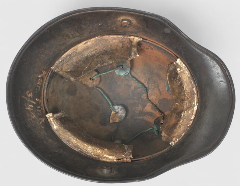 Published WW1 German Post Home Helmet Named to A Kanonier