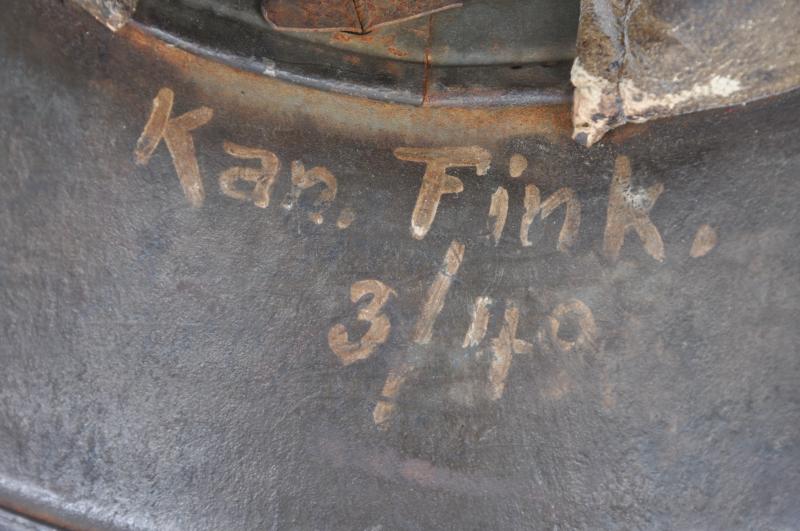 Published WW1 German Post Home Helmet Named to A Kanonier