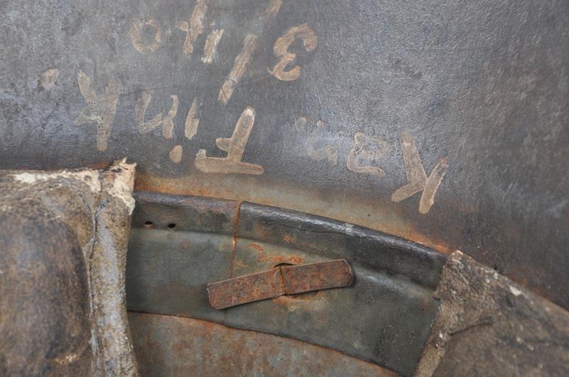 Published WW1 German Post Home Helmet Named to A Kanonier
