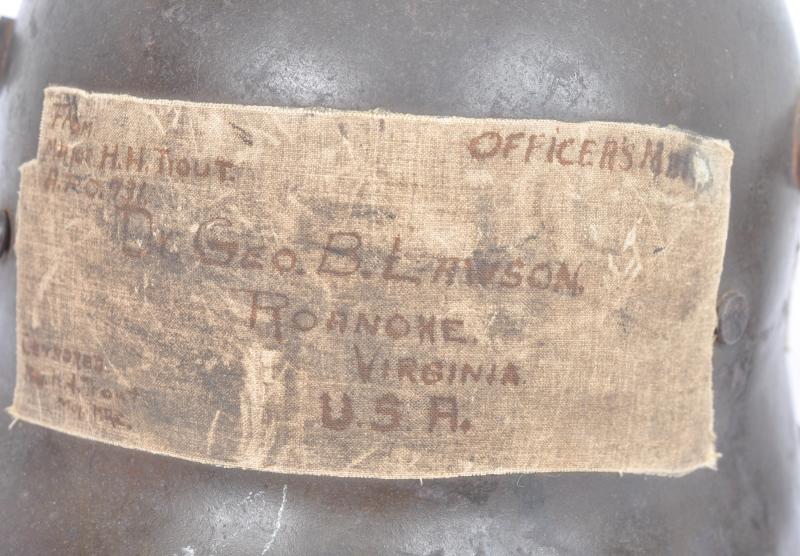 Published WW1 German Post Home Helmet Named to A Kanonier