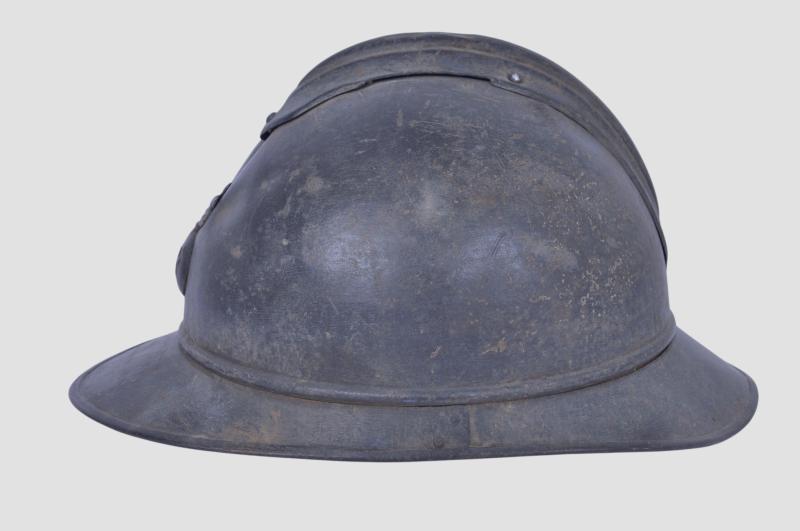 Published WW1 French Battle Damaged M15 Adrian Infantry Helmet