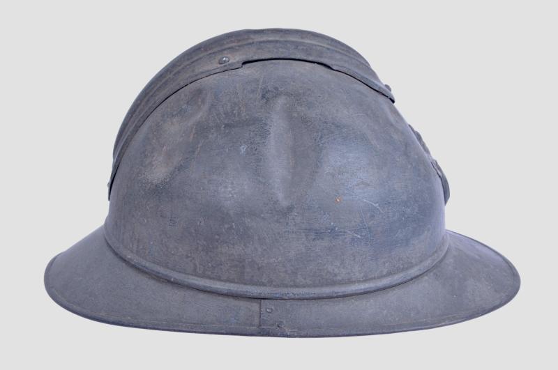 Published WW1 French Battle Damaged M15 Adrian Infantry Helmet