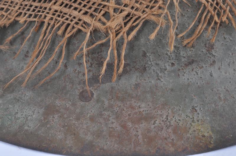 WW1 British War Office Brodie Helmet With Hessian Camouflage Cover