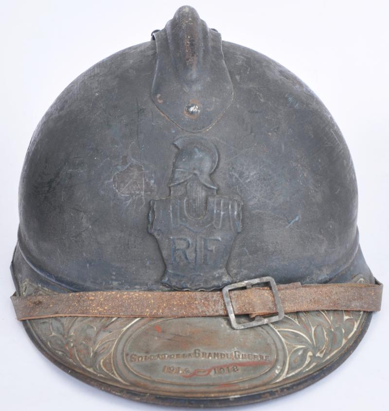 WW1 French Engineers M15 Adrian Helmet