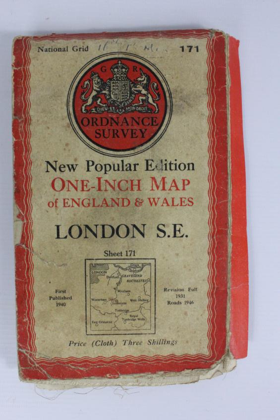 London South East Map - Immediate Postwar Period 