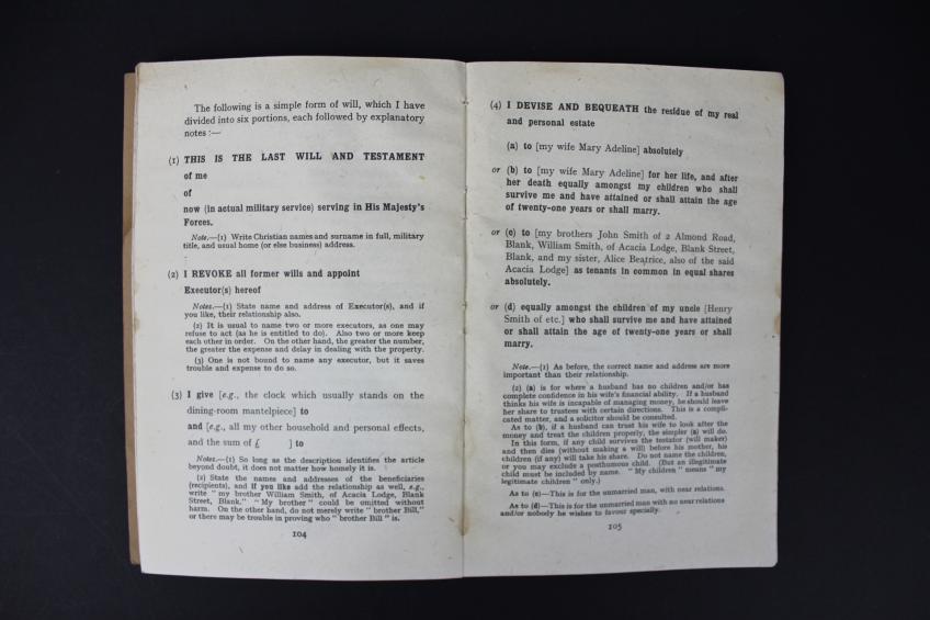 CS Militaria | 'The Young Officers Guide To Military Law' 1944