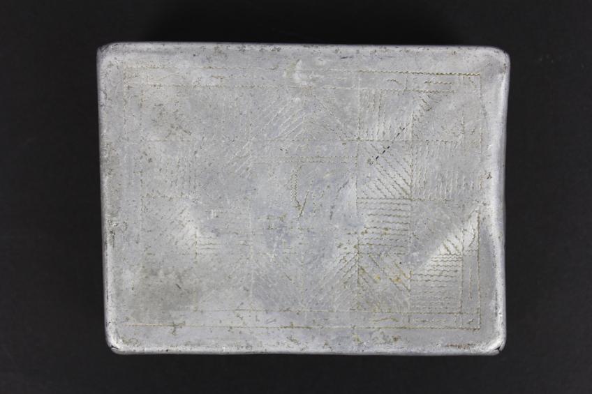 WW2 German Field Made Gebirgsjager Decorated Cigarette Tin 