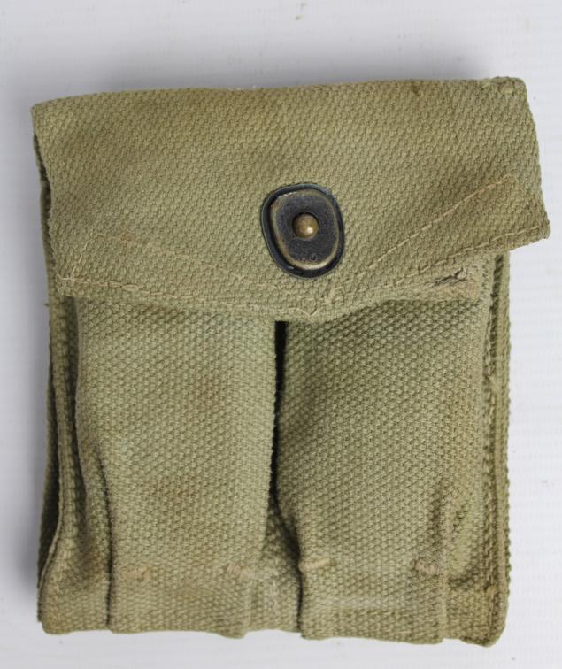 WW2 USMC  M1911A1 Magazine Pouch With Unit Markings To Rear
