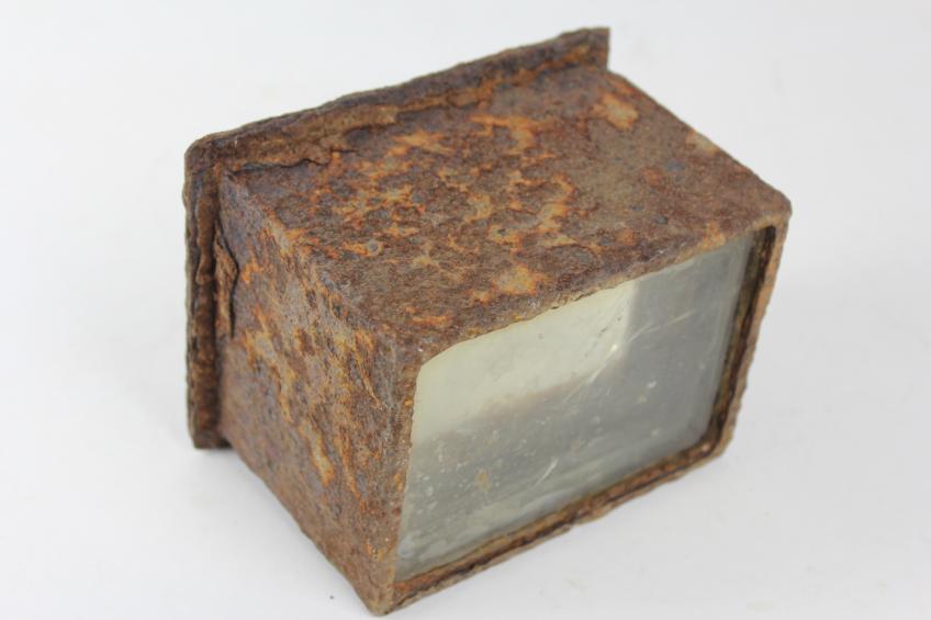 WW2 German Normandy Battlefield Tank Turret Window ( From Falaise )