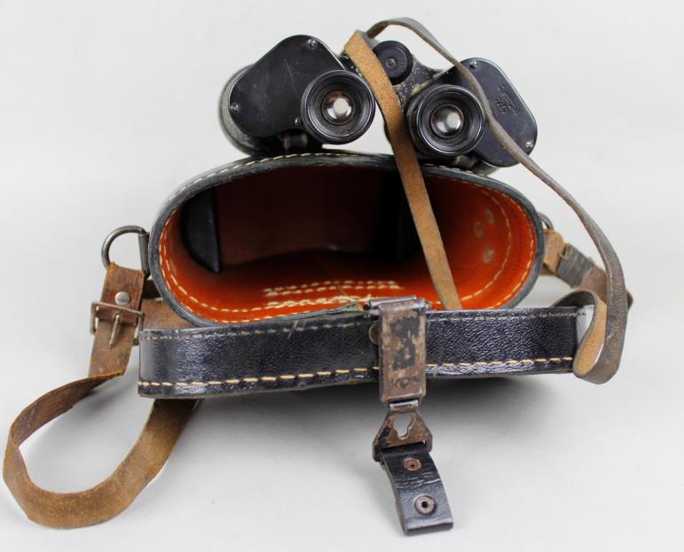 CS Militaria WW2 German Dienstglas 7 X 50 Binoculars Carrying Case Cs militaria ww2 german dienstglas 7 x 50 binoculars carrying case