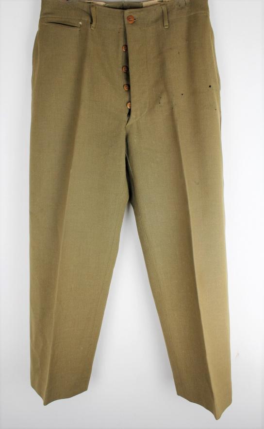 CS Militaria WW2 US M37 'Mustard' Wool Combat Trousers