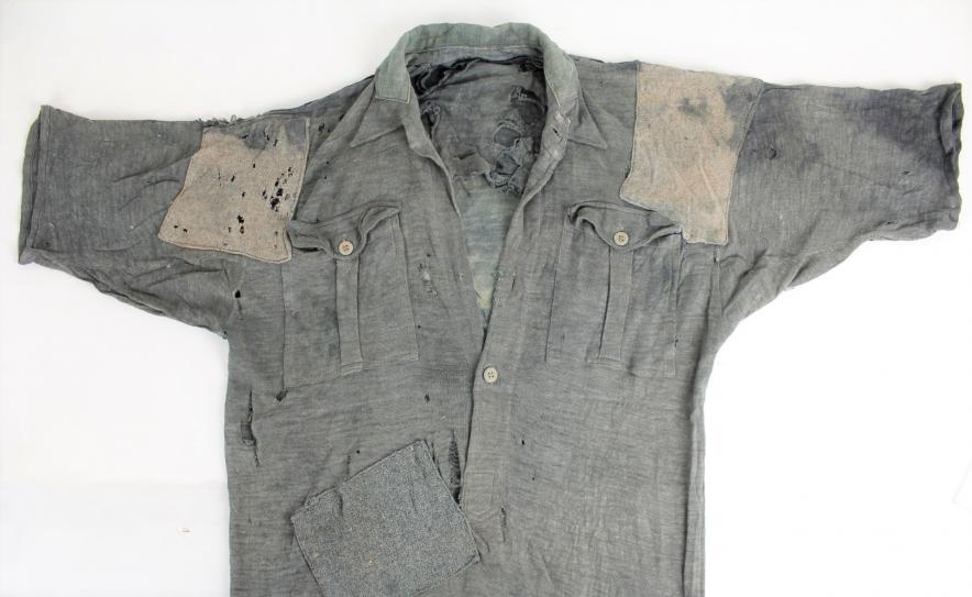 CS Militaria | WW2 German Issue Grey Rayon M43 Shirt